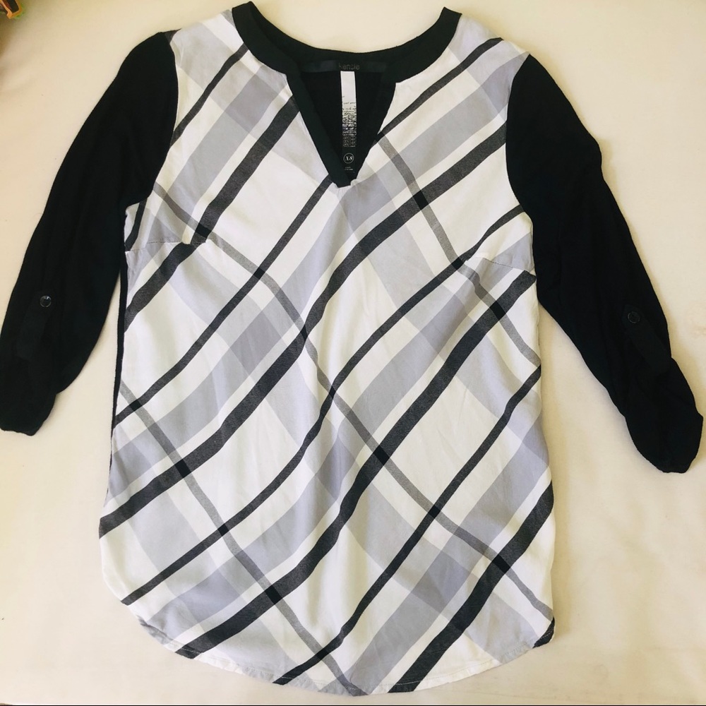 ⭐️ 3 for $20 Kensie Striped Long Sleeve Top XS